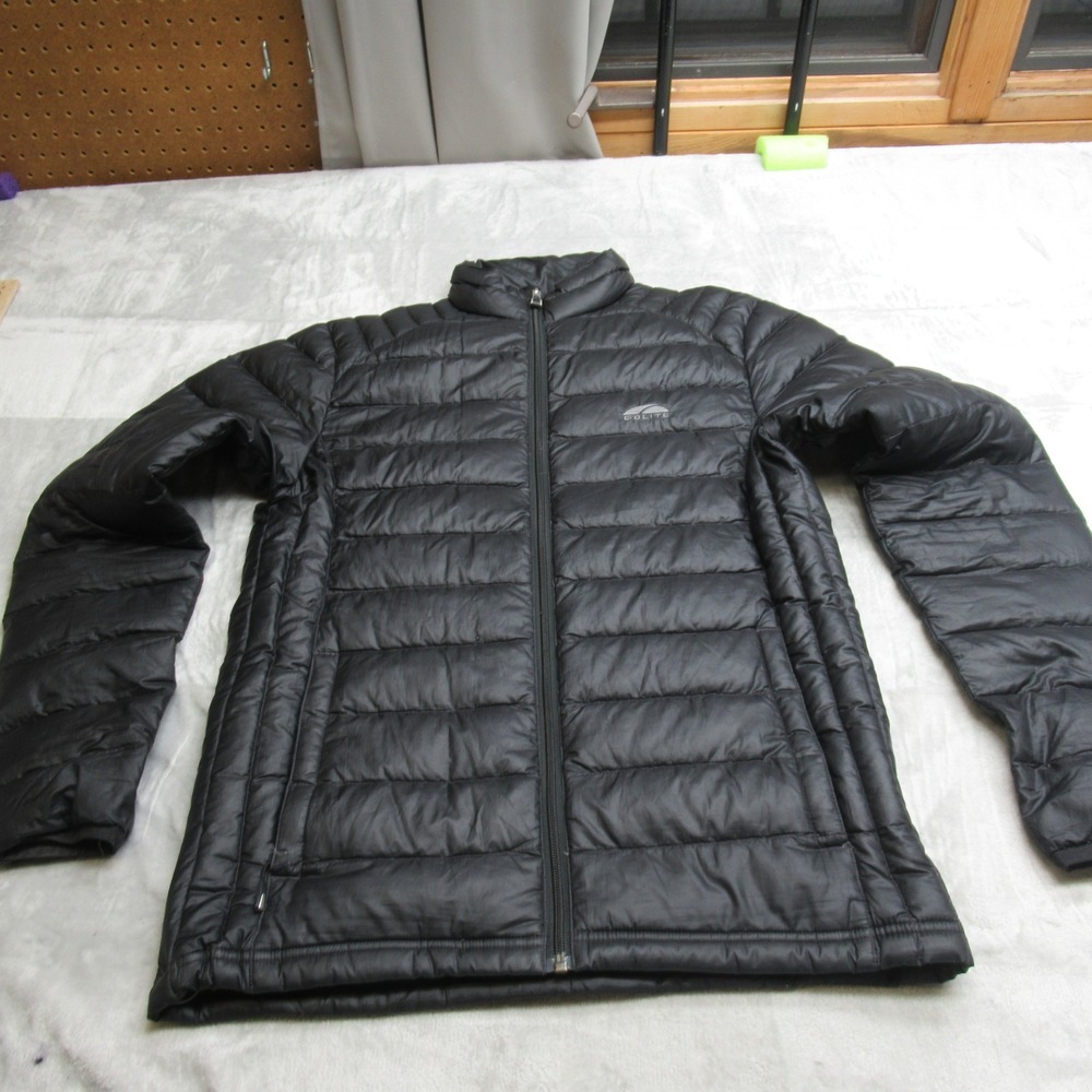 GoLite Down Jacket Small Black 800 Fill Pertex Lightweight Packable Puff